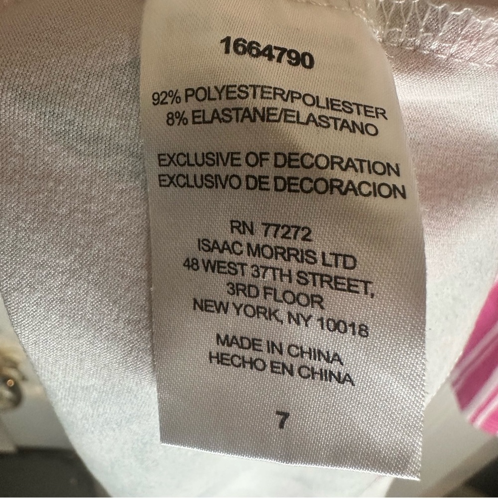 Tommy Bahama Pink Floral and Striped Kids Dresses lot - Picture 6 of 6
